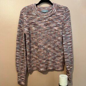 Marled by Reunited Pink Space Dye Sweater Size L